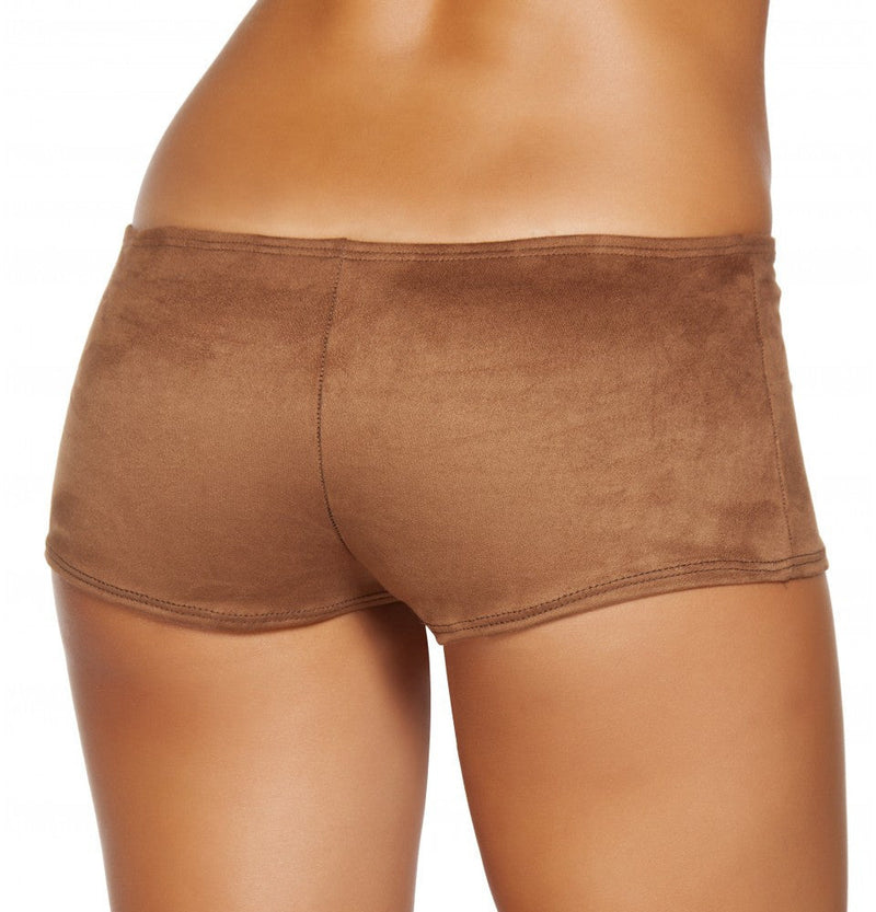 Brown Suede Boy Shorts  - Costume Accessory-Roma Costume