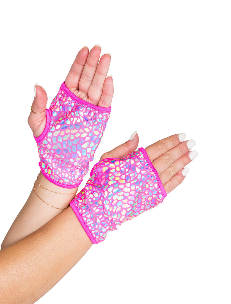 Rave & Festival Wear - Open Finger Gloves-Roma Costume