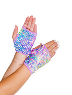 Rave & Festival Wear - Open Finger Gloves-Roma Costume