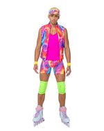 6PC Mens Retro Rollerblade Stud Costume-Roma Costume