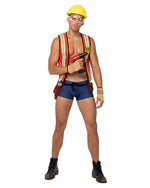 5PC Mens Construction Hard-Worker Costume-Roma Costume