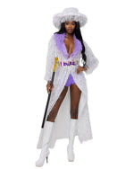 4PC High-Roller Lady Pimp Costume-Roma Costume