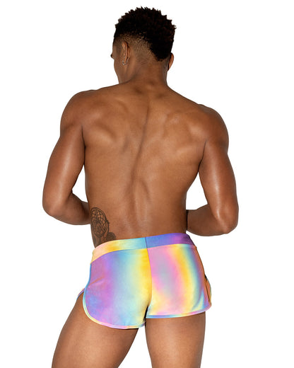 Mens Reflective Runner Shorts - Rave & Festival Wear-Roma Costume