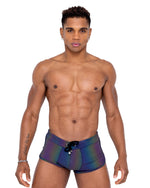 Mens Reflective Runner Shorts - Rave & Festival Wear-Roma Costume