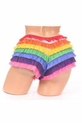 Rainbow Mesh Ruffle Panty-Daisy Corsets