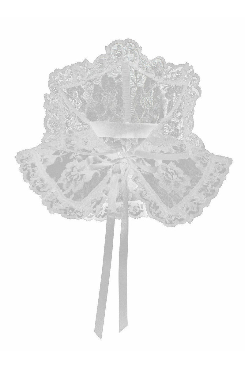 White Lace Neck Collar-Daisy Corsets