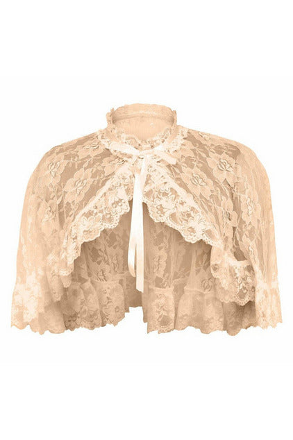 Ivory Lace Cape-Daisy Corsets