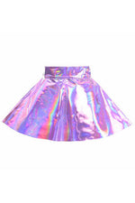 Lavender Holo Skater Skirt-Daisy Corsets