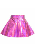 Fuchsia Holo Skater Skirt-Daisy Corsets