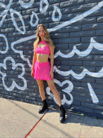 Neon Mesh Skater Skirt - Festival Wear-J. Valentine