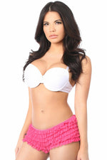 Fuchsia Ruffle Panty w/Bow-Daisy Corsets