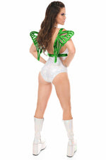 Green Holo Large Butterfly Wing Body Harness-Daisy Corsets