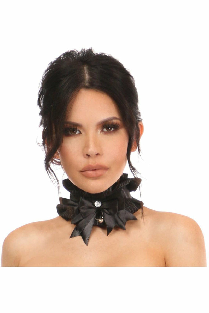 Kitten Collection Pinstripe Choker-Daisy Corsets