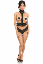 Kitten Collection Pinstripe Single Strap Body Harness-Daisy Corsets