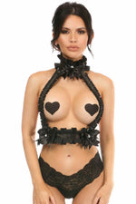 Kitten Collection Pinstripe Double Strap Body Harness-Daisy Corsets