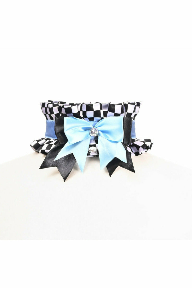 Kitten Collection Checker Print Choker-Daisy Corsets