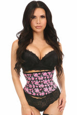 Lavish Floral Print Mini Cincher-Daisy Corsets