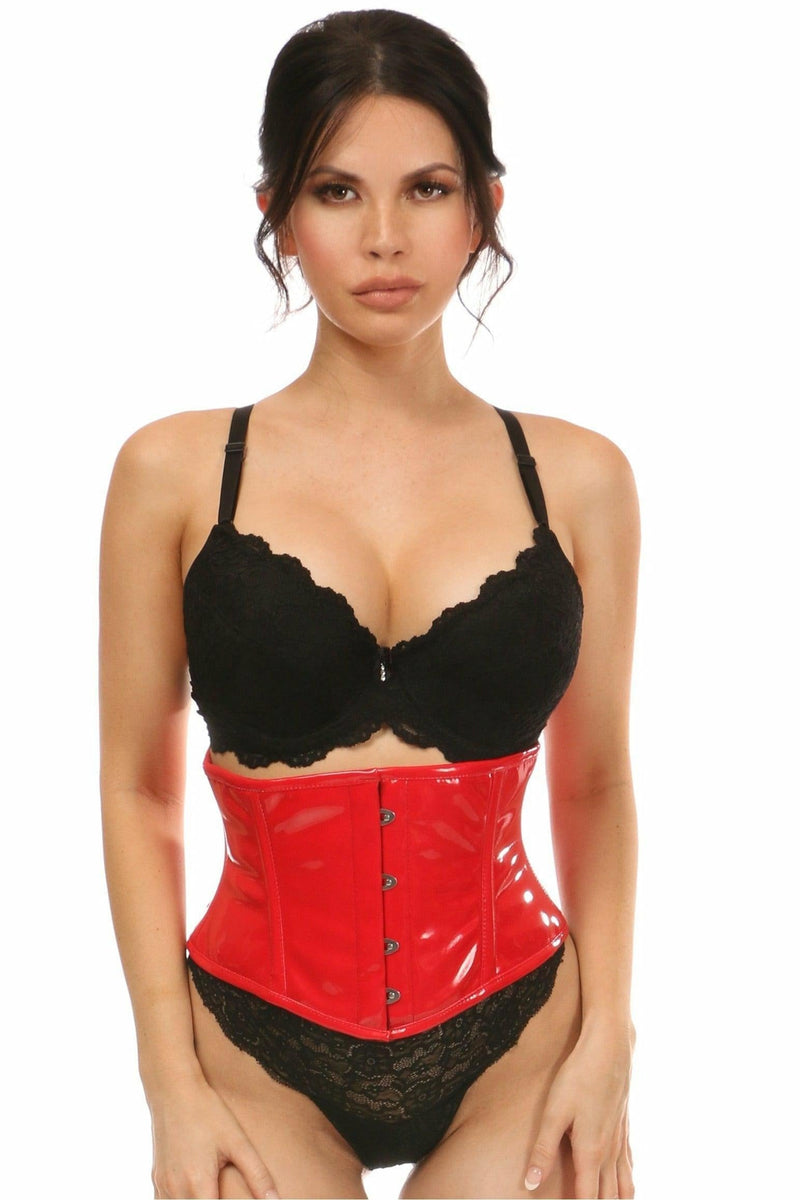 Lavish Red Patent Mini Cincher-Daisy Corsets