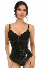 Lavish Black Patent Underbust Corset-Daisy Corsets