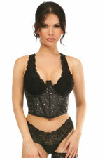 Lavish Celestial Satin Open Cup Waist Cincher-Daisy Corsets