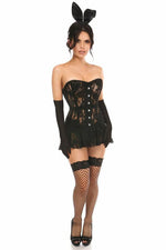 Lavish 4 PC Sexy Black Bunny Costume-Daisy Corsets