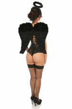 Lavish 3 PC Sexy Daring Dark Angel Corset Costume-Daisy Corsets