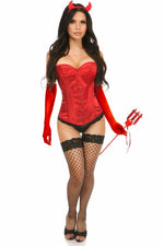 Lavish 4 PC Daring Devil Corset Costume-Daisy Corsets