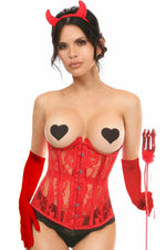 Lavish 4 PC Sexy Red Devil Corset Costume-Daisy Corsets