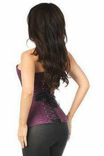 Lavish Plum Brocade Corset-Daisy Corsets