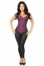 Lavish Plum Brocade Corset-Daisy Corsets