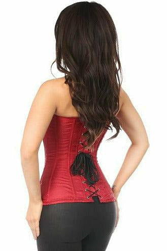 Lavish Wine Brocade Corset-Daisy Corsets