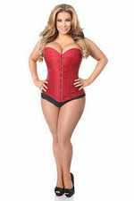 Lavish Wine Brocade Corset-Daisy Corsets