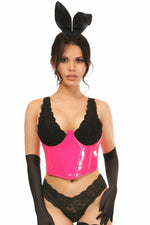 Lavish 4 PC Pink PVC Bunny Corset Costume-Daisy Corsets