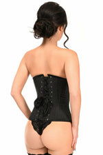 Lavish Pinstripe Underwire Open Cup Underbust Corset-Daisy Corsets