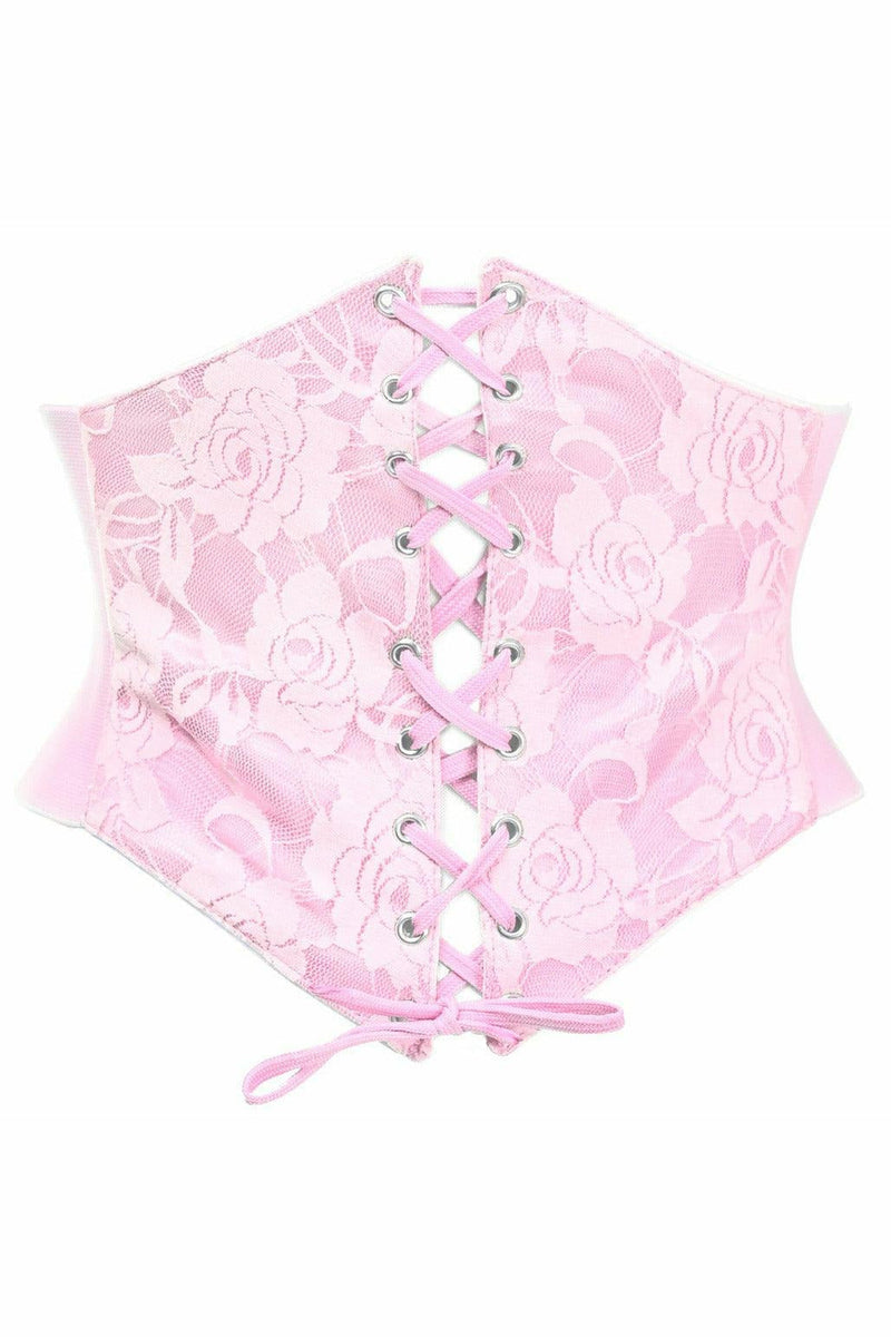 Lavish Lt Pink Lace Corset Belt Cincher-Daisy Corsets