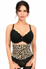 Lavish Leopard Velvet Mini Cincher Corset-Daisy Corsets