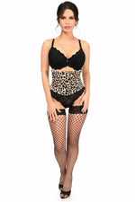 Lavish Leopard Velvet Mini Cincher Corset-Daisy Corsets