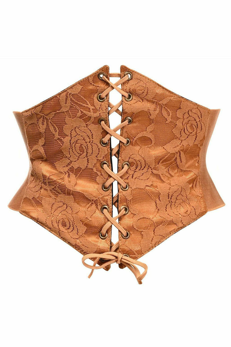 Lavish Caramel Lace Corset Belt Cincher-Daisy Corsets