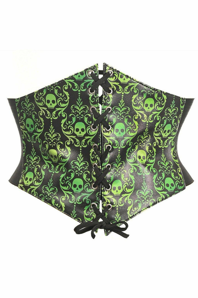 Lavish Green Gothic Lace-Up Corset Belt Cincher-Daisy Corsets