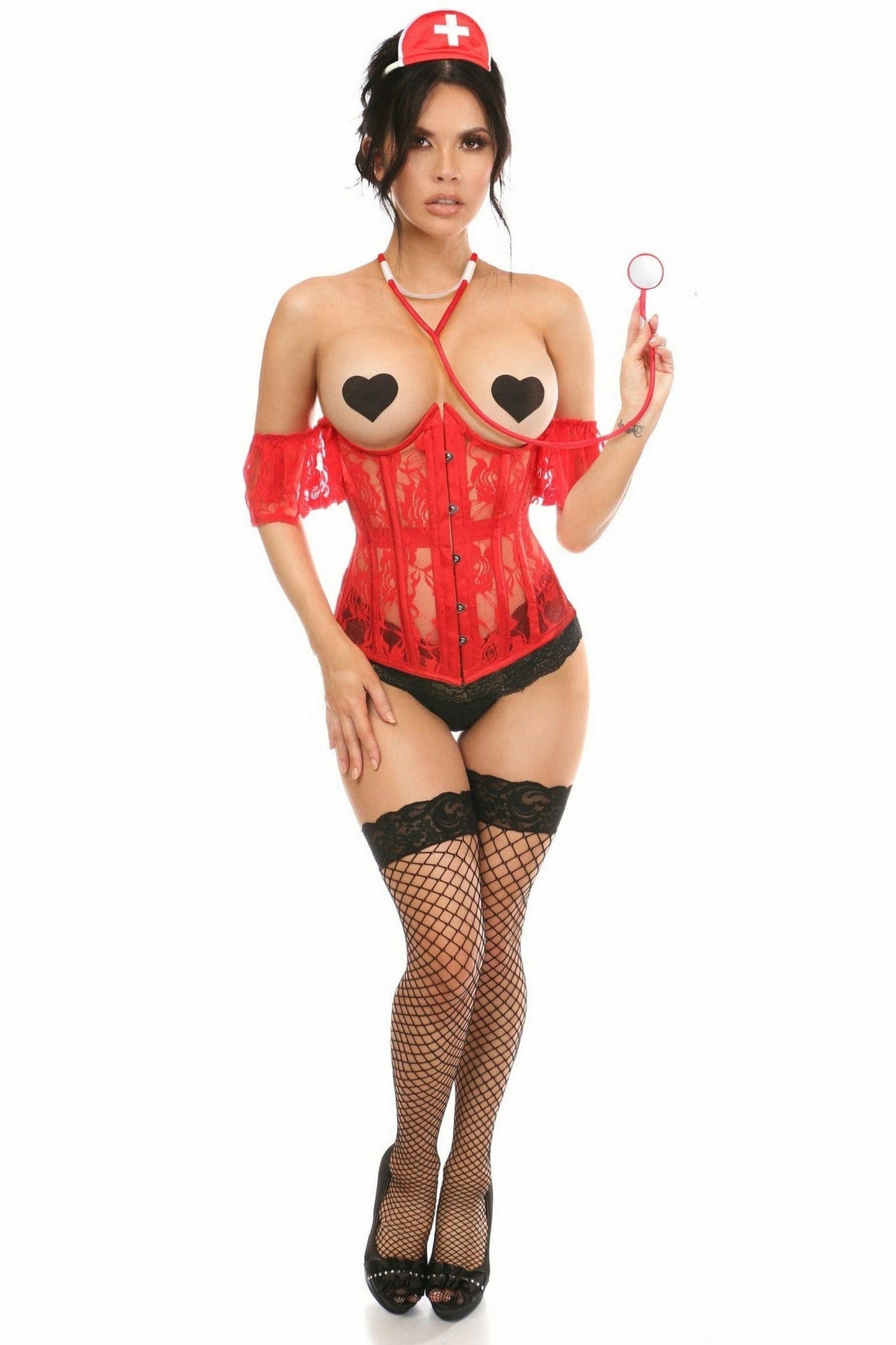 Lavish 3 PC Sexy Nurse Corset Costume – Unspoken Fashion