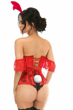 Lavish 3 PC Sexy Red Bunny Corset Costume-Daisy Corsets