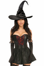 Lavish 4 PC Red Lace Witch Corset Costume-Daisy Corsets