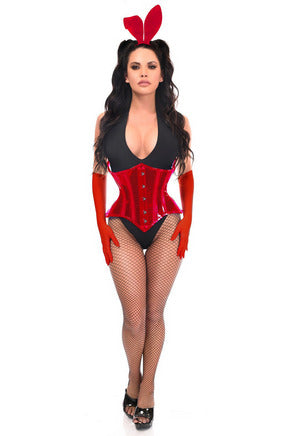 Lavish 4 PC Red Festival Bunny Corset Costume-Daisy Corsets