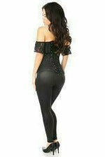 Lavish Black Lace Off-The-Shoulder Corset-Daisy Corsets