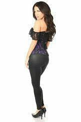 Lavish Purple Lace Off-The-Shoulder Corset-Daisy Corsets