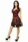 Lavish Red Lace Corset Dress-Daisy Corsets