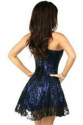 Lavish Blue Lace Corset Dress-Daisy Corsets