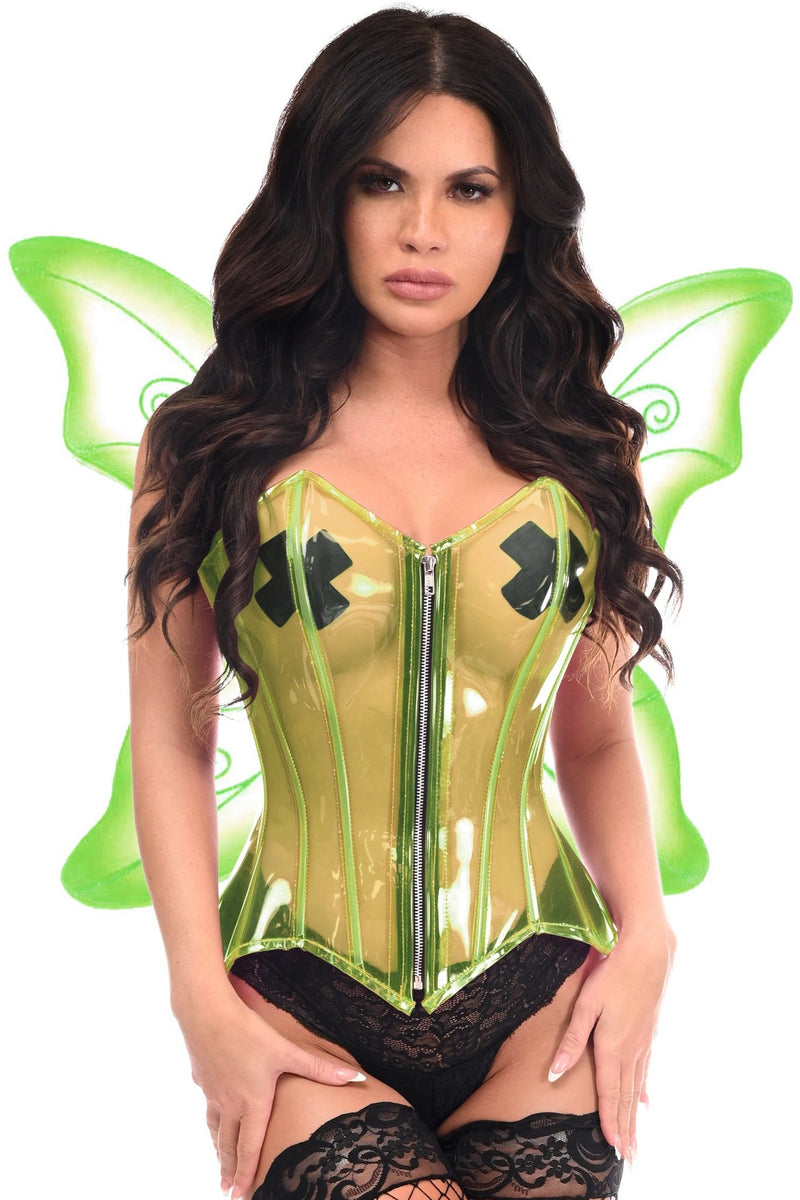 Lavish 2 PC Green Pixie Corset Costume-Daisy Corsets