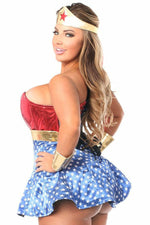 Lavish 3 PC Superhero Corset Dress Costume-Daisy Corsets