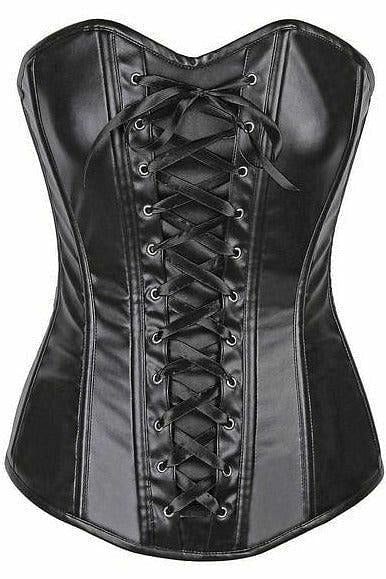 Daisy Corsets LV-537 Wet Look Faux Leather Lace-Up Corset